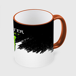 Кружка 3D MONSTER ENERGY, цвет: 3D-оранжевый кант