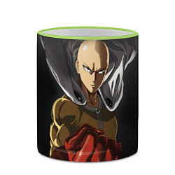 Кружка 3D One Punch Man, цвет: 3D-светло-зеленый кант — фото 2