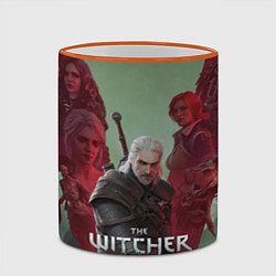 Кружка 3D The Witcher 5-летие, цвет: 3D-оранжевый кант — фото 2