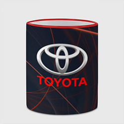 Кружка 3D TOYOTA, цвет: 3D-красный кант — фото 2
