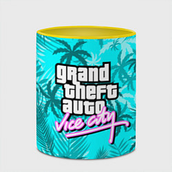 Кружка 3D GTA VICE CITY, цвет: 3D-белый + желтый — фото 2