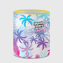 Кружка 3D GTA VICE CITY, цвет: 3D-желтый кант — фото 2
