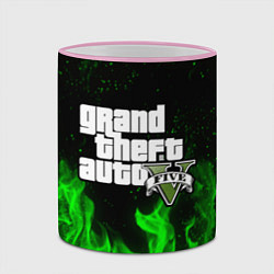 Кружка 3D GTA 5, цвет: 3D-розовый кант — фото 2