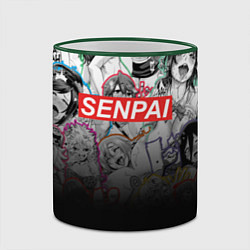 Кружка 3D SENPAI, цвет: 3D-зеленый кант — фото 2