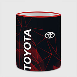 Кружка 3D TOYOTA, цвет: 3D-красный кант — фото 2