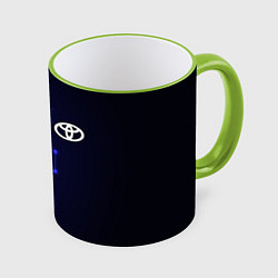 Кружка 3D TOYOTA, цвет: 3D-светло-зеленый кант