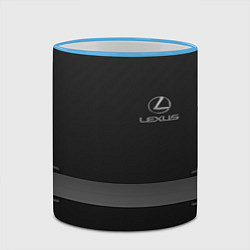 Кружка 3D LEXUS, цвет: 3D-небесно-голубой кант — фото 2