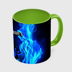 Кружка 3D MINECRAFT, цвет: 3D-белый + светло-зеленый