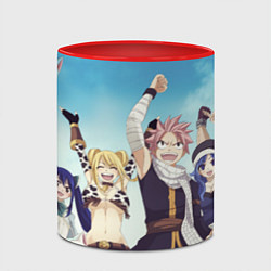 Кружка 3D FAIRY TAIL ХВОСТ ФЕИ, цвет: 3D-белый + красный — фото 2