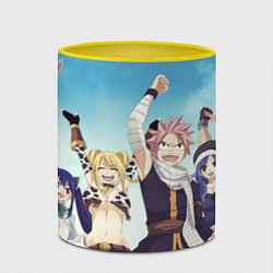 Кружка 3D FAIRY TAIL ХВОСТ ФЕИ, цвет: 3D-белый + желтый — фото 2