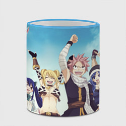 Кружка 3D FAIRY TAIL ХВОСТ ФЕИ, цвет: 3D-небесно-голубой кант — фото 2