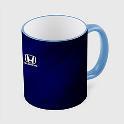 Кружка 3D HONDA, цвет: 3D-небесно-голубой кант