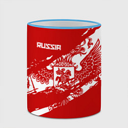 Кружка 3D Russia, цвет: 3D-небесно-голубой кант — фото 2