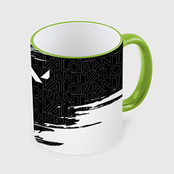 Кружка 3D VALORANT ВАЛОРАНТ, цвет: 3D-светло-зеленый кант