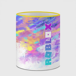 Кружка 3D Roblox, цвет: 3D-желтый кант — фото 2