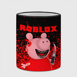 Кружка 3D Roblox Piggy, цвет: 3D-черный кант — фото 2