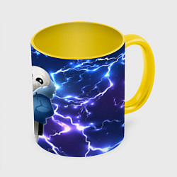 Кружка 3D UNDERTALE АНДЕРТЕЙЛ, цвет: 3D-белый + желтый