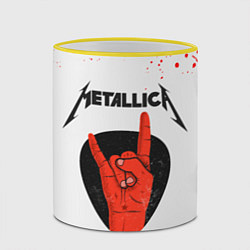 Кружка 3D METALLICA Z, цвет: 3D-желтый кант — фото 2