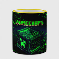 Кружка 3D MINECRAFT, цвет: 3D-желтый кант — фото 2