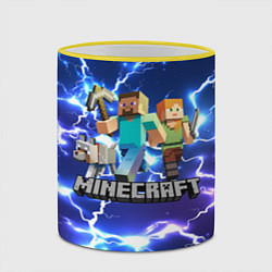 Кружка 3D MINECRAFT МАЙНКРАФТ, цвет: 3D-желтый кант — фото 2