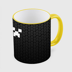 Кружка 3D MINECRAFT МАЙНКРАФТ, цвет: 3D-желтый кант