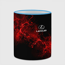 Кружка 3D LEXUS, цвет: 3D-небесно-голубой кант — фото 2