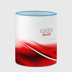Кружка 3D AUDI, цвет: 3D-небесно-голубой кант — фото 2