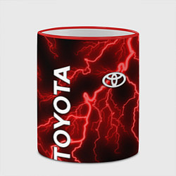 Кружка 3D TOYOTA, цвет: 3D-красный кант — фото 2