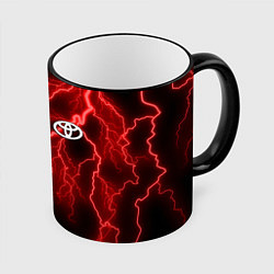 Кружка 3D TOYOTA, цвет: 3D-черный кант