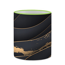 Кружка 3D Black gold, цвет: 3D-светло-зеленый кант — фото 2