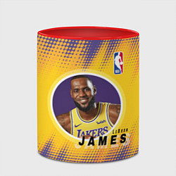 Кружка 3D LeBron James, цвет: 3D-белый + красный — фото 2