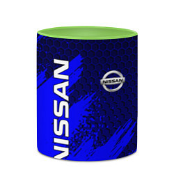 Кружка 3D NISSAN, цвет: 3D-белый + светло-зеленый — фото 2