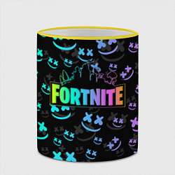 Кружка 3D FORTNITE MARSHMELLO, цвет: 3D-желтый кант — фото 2