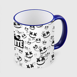 Кружка 3D FORTNITE MARSHMELLO, цвет: 3D-синий кант