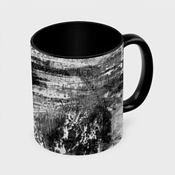 Кружка 3D Black only, цвет: 3D-белый + черный