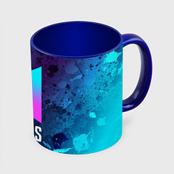 Кружка 3D BTS БТС, цвет: 3D-белый + синий