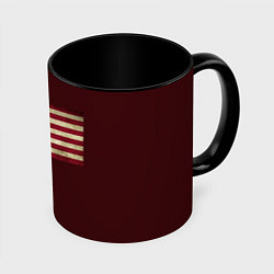 Кружка 3D USA флаг, цвет: 3D-белый + черный