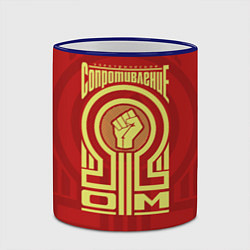 Кружка 3D Электрическое сопротивление, цвет: 3D-синий кант — фото 2