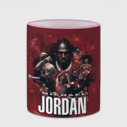 Кружка 3D MICHAEL JORDAN, цвет: 3D-розовый кант — фото 2