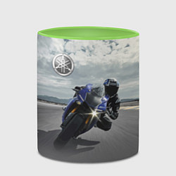 Кружка 3D Yamaha, цвет: 3D-белый + светло-зеленый — фото 2