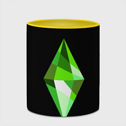 Кружка 3D The Sims Plumbob, цвет: 3D-белый + желтый — фото 2