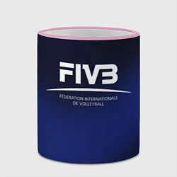 Кружка 3D FIVB Volleyball, цвет: 3D-розовый кант — фото 2
