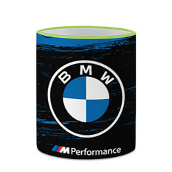 Кружка 3D BMW БМВ, цвет: 3D-светло-зеленый кант — фото 2