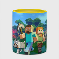 Кружка 3D Minecraft, цвет: 3D-белый + желтый — фото 2