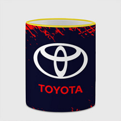 Кружка 3D TOYOTA ТОЙОТА, цвет: 3D-желтый кант — фото 2
