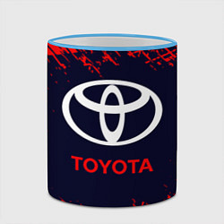 Кружка 3D TOYOTA ТОЙОТА, цвет: 3D-небесно-голубой кант — фото 2