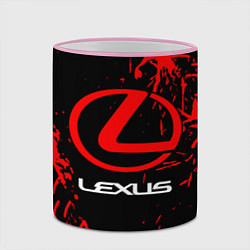 Кружка 3D LEXUS ЛЕКСУС, цвет: 3D-розовый кант — фото 2