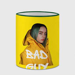 Кружка 3D Billie Eilish Билли Айлиш, цвет: 3D-зеленый кант — фото 2