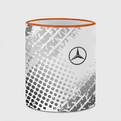 Кружка 3D Mercedes-Benz, цвет: 3D-оранжевый кант — фото 2