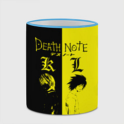 Кружка 3D Death Note, цвет: 3D-небесно-голубой кант — фото 2